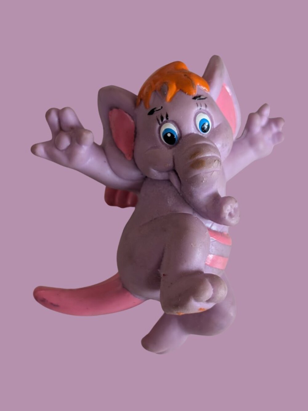 5/$20 Disney's Wuzzles Eleroo 3" Rubber PVC Eraser Vintage 80s